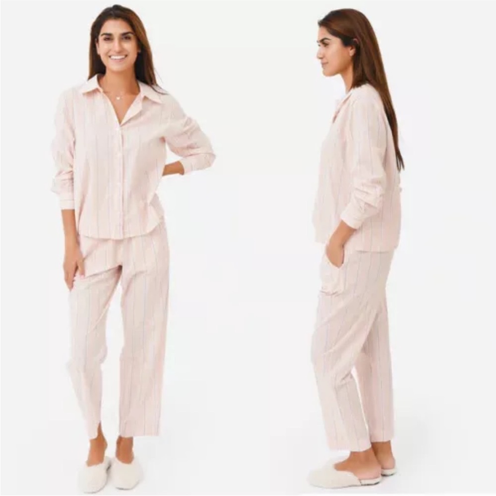 Eberjey Pink Striped Pajama Set